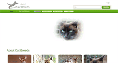 Desktop Screenshot of aboutcatbreeds.com