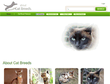 Tablet Screenshot of aboutcatbreeds.com